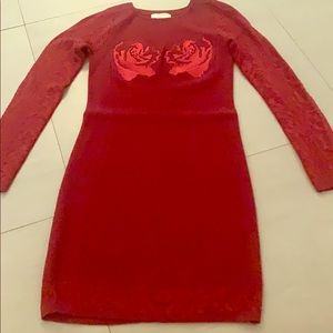 Wool mini dress